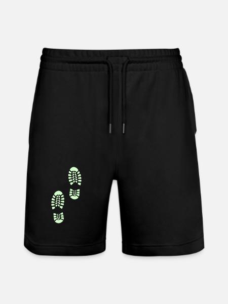Outdoor footpath - Stanley/Stella Trainer Unisex Organic Jogging Shorts - black
