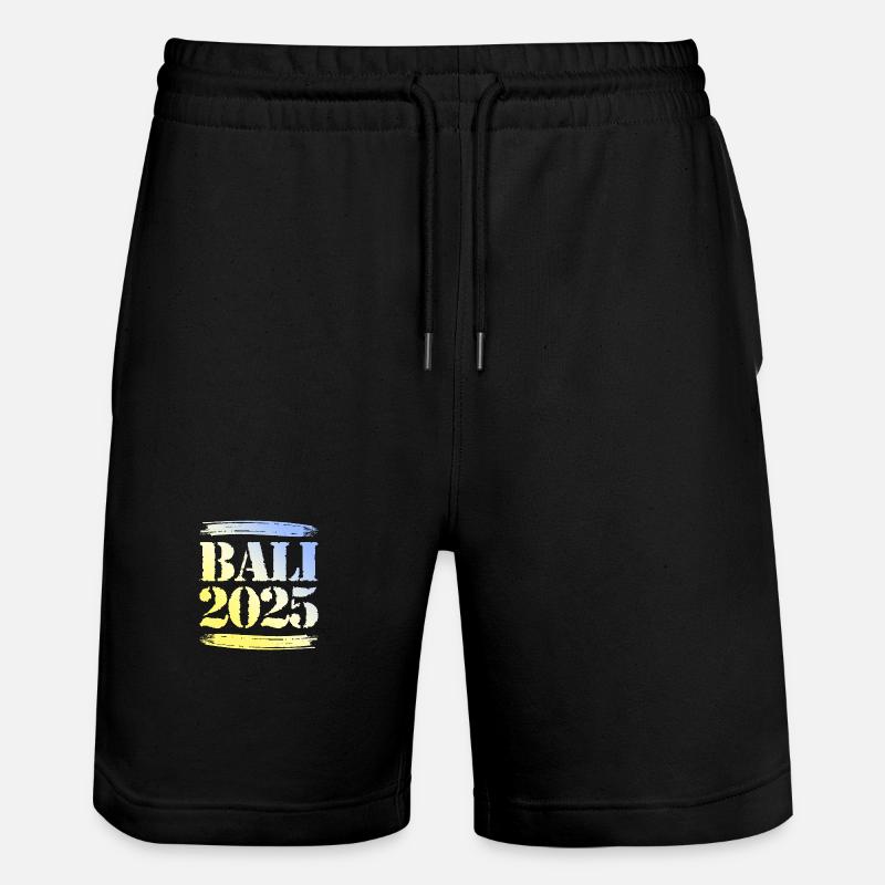 Bali 2025 - Stanley/Stella Unisex Bio Joggingshorts Trainer  - Schwarz