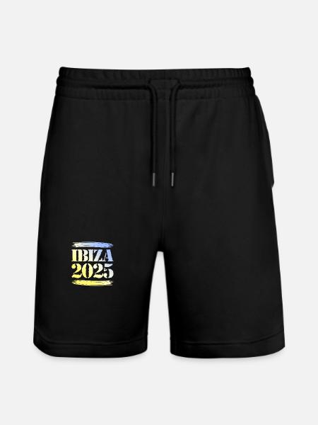 Ibiza 2025 - Stanley/Stella Trainer Unisex Organic Jogging Shorts - black