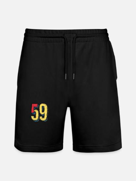 59 Number Comic - Stanley/Stella Trainer Unisex Organic Jogging Shorts - black