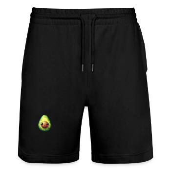 Polygone d’avocat sucré - Short de jogging bio TRAINER Stanley/Stella unisexe - noir - Devant - Nik (191cm) & Marisol (170cm)