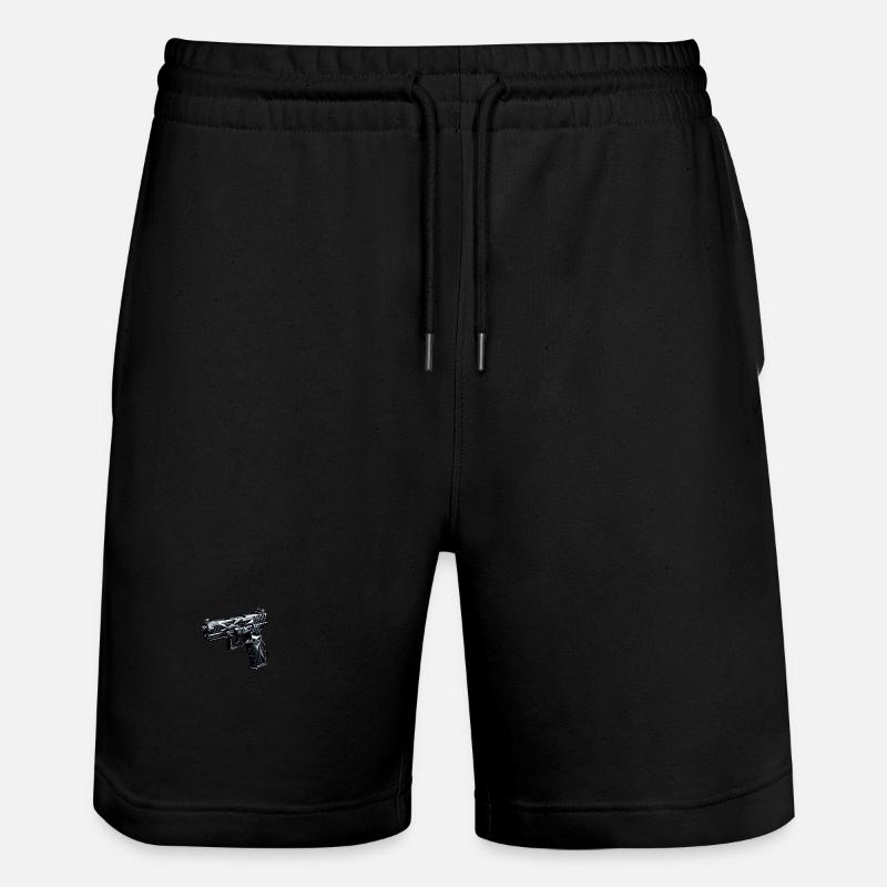 Pistolet / Arme Polygone - Short de jogging bio TRAINER Stanley/Stella unisexe - noir