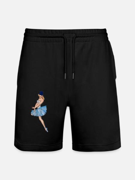 PIN'UP - Stanley/Stella Trainer Unisex Organic Jogging Shorts - black