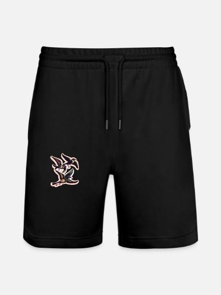 Vogelschwarm - Stanley/Stella Unisex Bio Joggingshorts Trainer - Schwarz