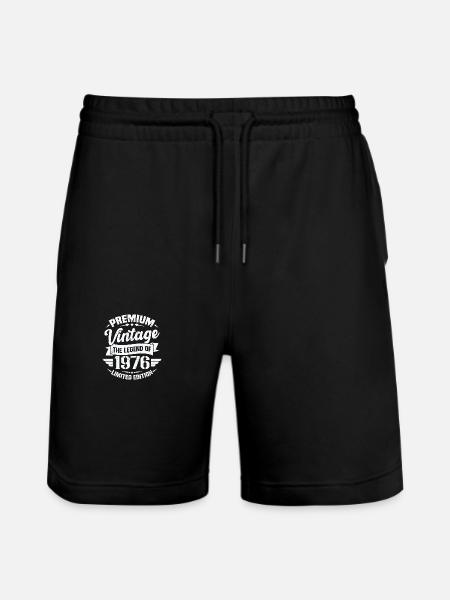 Vintage 1976 Limited Edition - Stanley/Stella Trainer økologiske unisex joggingshorts - sort