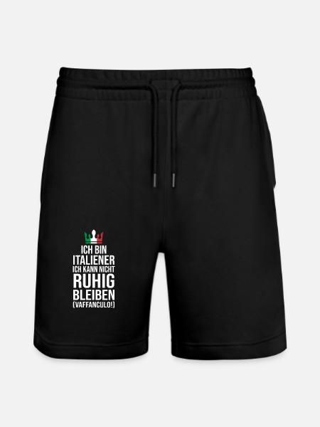 Italy Italian Vaffanculo - Stanley/Stella Trainer Unisex Organic Jogging Shorts - black