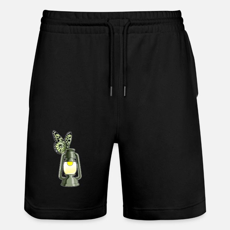 Schmetterling Laterne - Stanley/Stella Unisex Bio Joggingshorts Trainer  - Schwarz