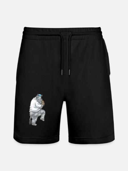 Rhino Baseball Baseball Glove - Stanley/Stella Trainer Unisex Organic Jogging Shorts - black
