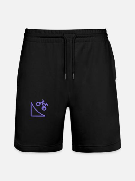 Fahrradrampen-Stunt Neon Lila - Stanley/Stella Unisex Bio Joggingshorts Trainer  - Schwarz