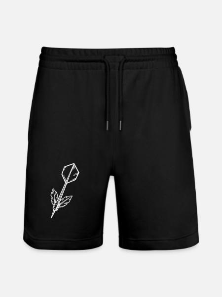 Dartpfeil mit Flügel - Stanley/Stella Unisex Bio Joggingshorts Trainer  - Schwarz