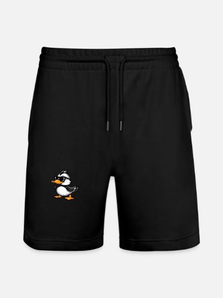 Duck Cool Animal - Stanley/Stella Trainer Unisex Organic Jogging Shorts - black