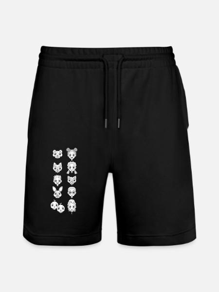 Pets - Stanley/Stella Trainer Unisex Organic Jogging Shorts - black