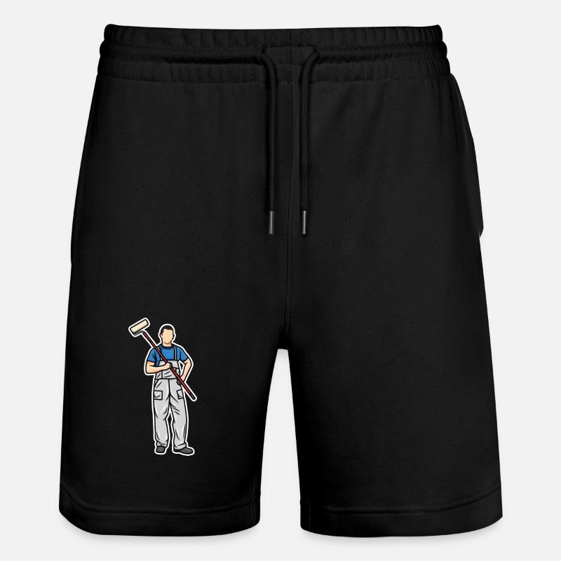 Kleiner Maler - Stanley/Stella Unisex Bio Joggingshorts Trainer  - Schwarz