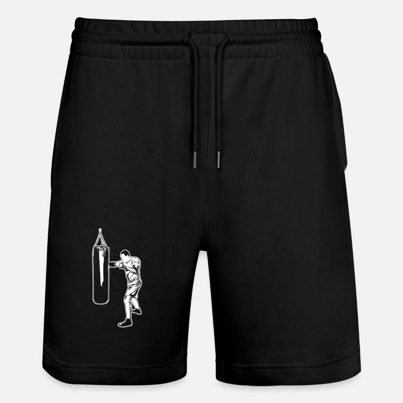 Dessin de boxe - Short de jogging bio TRAINER Stanley/Stella unisexe - noir