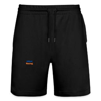 Vittori Racing Logo - Stanley/Stella Unisex Bio Joggingshorts Trainer  - Schwarz - Vorne - Nik (191cm) & Marisol (170cm)
