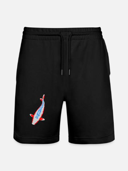 Koi - Nishikigoi - Stanley/Stella Trainer Unisex Organic Jogging Shorts - black