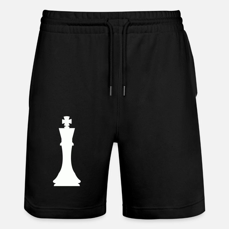 Pièce d’échecs roi - Short de jogging bio TRAINER Stanley/Stella unisexe - noir