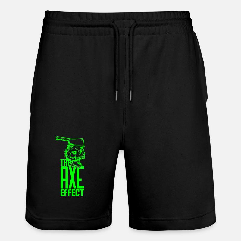 Crâne avec hache - Short de jogging bio TRAINER Stanley/Stella unisexe - noir
