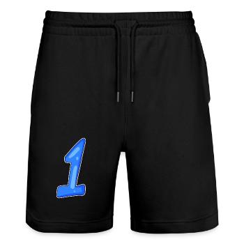 1 Gagnant - Short de jogging bio TRAINER Stanley/Stella unisexe - noir - Devant - Nik (191cm) & Marisol (170cm)