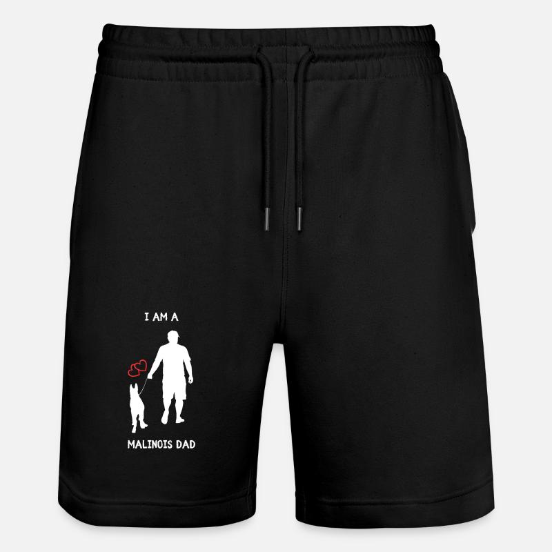 Papa Malinois - Short de jogging bio TRAINER Stanley/Stella unisexe - noir