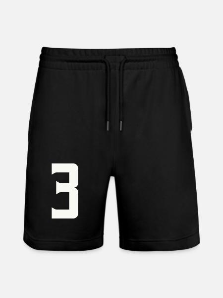 3 - Stanley/Stella Trainer Unisex Organic Jogging Shorts - black