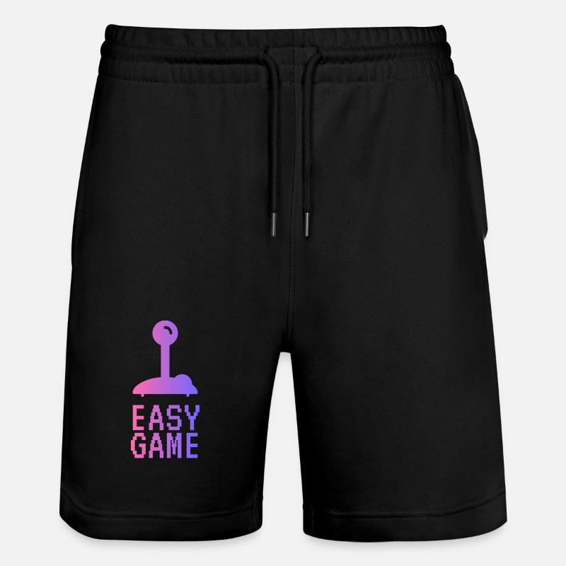 Easy Pixel Gradient Game - Stanley/Stella Trainer Unisex Organic Jogging Shorts - black
