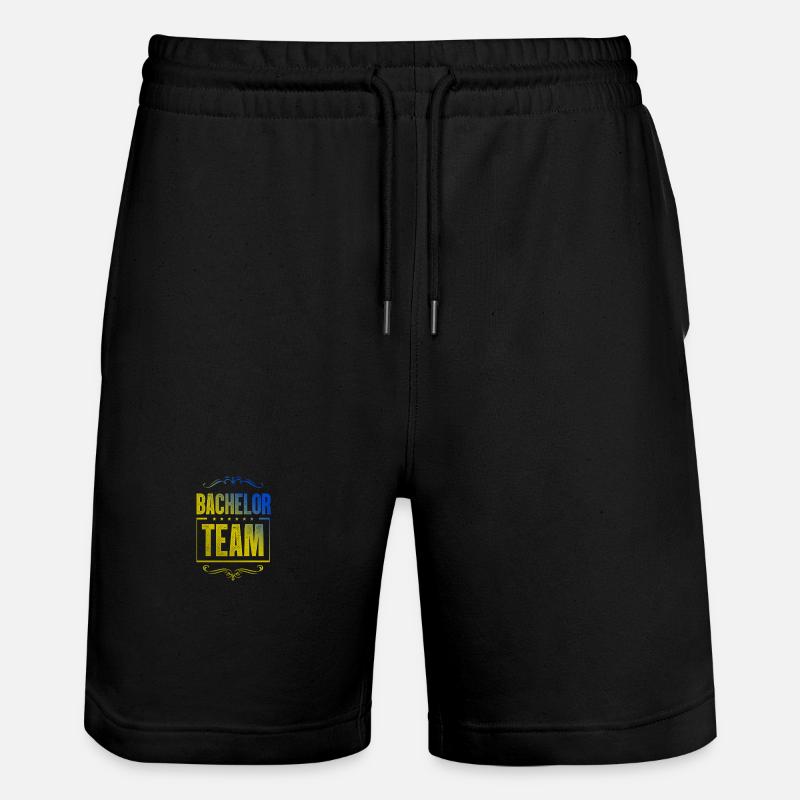 Bachelor Crew - Stanley/Stella Unisex Bio Joggingshorts Trainer  - Schwarz