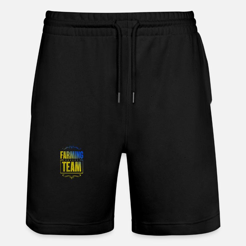 Équipe d’agriculteurs - Short de jogging bio TRAINER Stanley/Stella unisexe - noir
