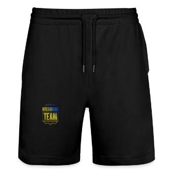 Kitesurfing Crew - Stanley/Stella Unisex Bio Joggingshorts Trainer  - Schwarz - Vorne - Nik (191cm) & Marisol (170cm)
