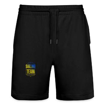 Sailing Crew - Stanley/Stella Unisex Bio Joggingshorts Trainer  - Schwarz - Vorne - Nik (191cm) & Marisol (170cm)