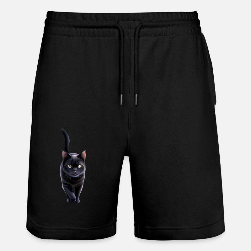 Le chat noir - Short de jogging bio TRAINER Stanley/Stella unisexe - noir