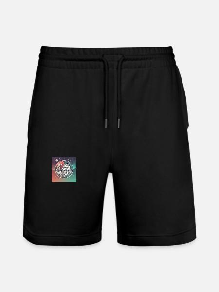 Adler & Wolf - Stanley/Stella Unisex Bio Joggingshorts Trainer - Schwarz