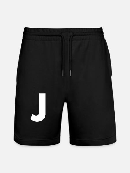 J - Stanley/Stella Trainer Unisex Organic Jogging Shorts - black