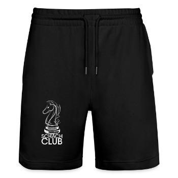 schach pferd club verein mannschaft team symbol - Stanley/Stella Unisex Bio Joggingshorts Trainer  - Schwarz - Vorne - Nik (191cm) & Marisol (170cm)