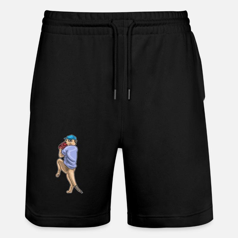 Meerkat Baseball Gant de baseball - Short de jogging bio TRAINER Stanley/Stella unisexe - noir
