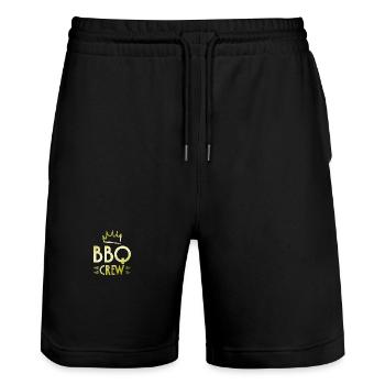 Équipe de barbecue - Short de jogging bio TRAINER Stanley/Stella unisexe - noir - Devant - Nik (191cm) & Marisol (170cm)