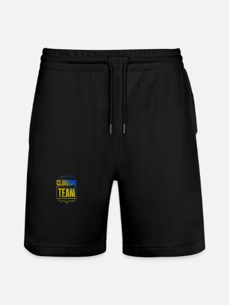 Climbing Crew - Stanley/Stella Trainer Unisex Organic Jogging Shorts - black