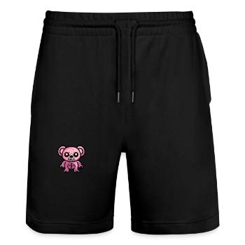 Koala Halloween Animal - Short de jogging bio TRAINER Stanley/Stella unisexe - noir - Devant - Nik (191cm) & Marisol (170cm)