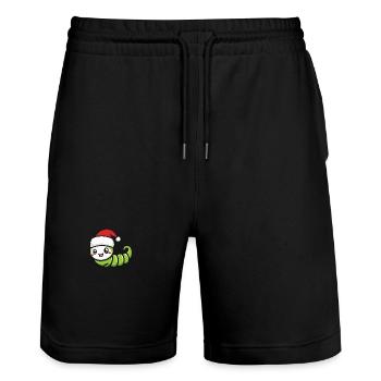 Ver Noël Mignon - Short de jogging bio TRAINER Stanley/Stella unisexe - noir - Devant - Nik (191cm) & Marisol (170cm)