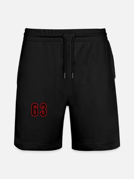 63 Number Years Jersey - Stanley/Stella Trainer Unisex Organic Jogging Shorts - black