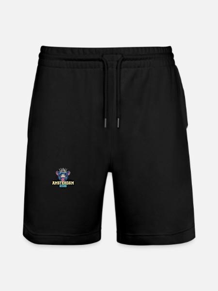 Amsterdam 2025 Affe - Stanley/Stella Unisex Bio Joggingshorts Trainer - Schwarz