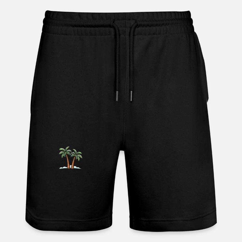 Vacances Palm Island - Short de jogging bio TRAINER Stanley/Stella unisexe - noir