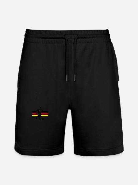 Footballers Germany - Stanley/Stella Trainer Unisex Organic Jogging Shorts - black