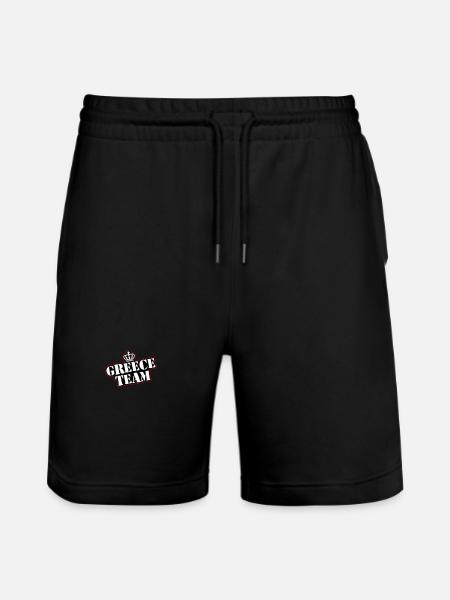 Équipe Grèce - Short de jogging bio TRAINER Stanley/Stella unisexe - noir