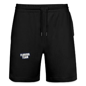 Vacances de voyage de l’équipe de Floride - Short de jogging bio TRAINER Stanley/Stella unisexe - noir - Devant - Nik (191cm) & Marisol (170cm)