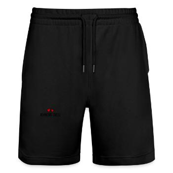 Dancing Crew Heart - Stanley/Stella Trainer Unisex Organic Jogging Shorts - black - Front - Nik (191cm) & Marisol (170cm)