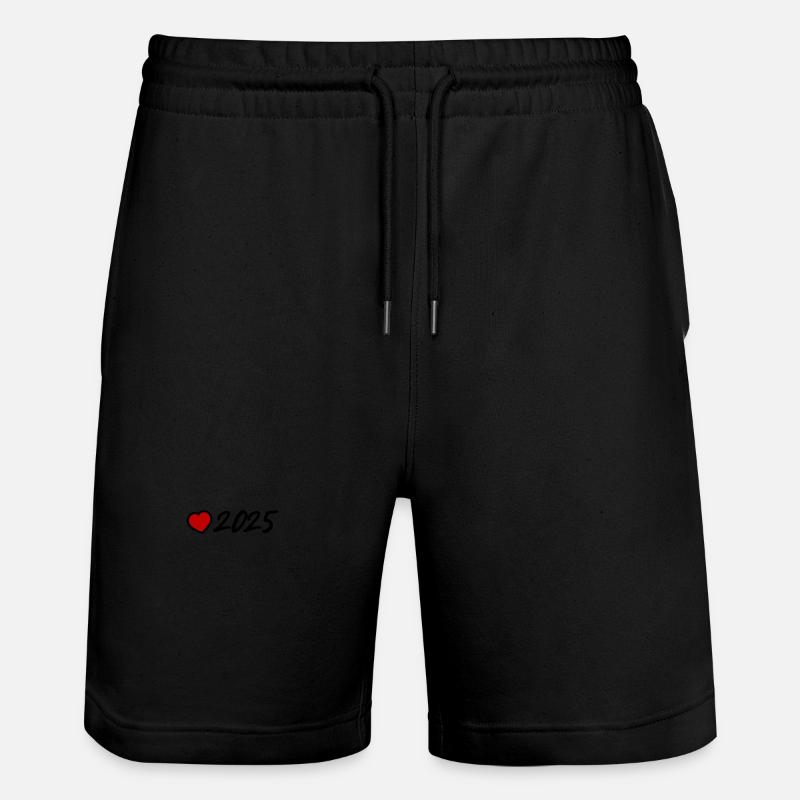 2025 année Cœur - Short de jogging bio TRAINER Stanley/Stella unisexe - noir