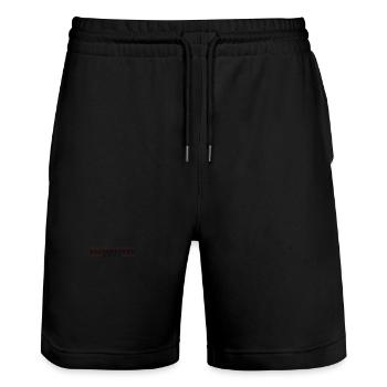 Polterabend 2025 - Stanley/Stella Unisex Bio Joggingshorts Trainer  - Schwarz - Vorne - Nik (191cm) & Marisol (170cm)