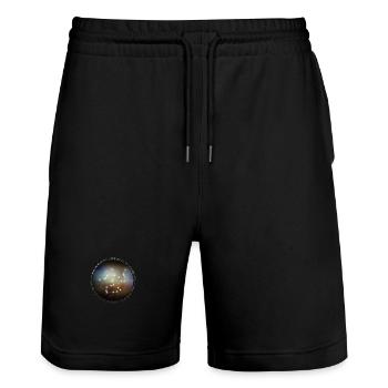 Zodiac - Sagittarius - Universe - Stanley/Stella Trainer Unisex Organic Jogging Shorts - black - Front - Nik (191cm) & Marisol (170cm)