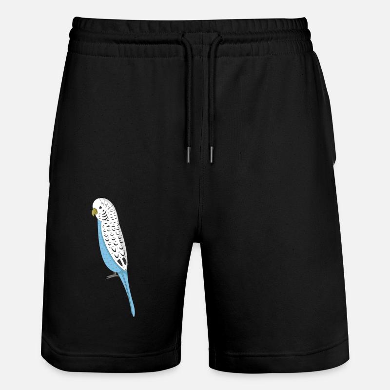 budgerigar - Stanley/Stella Trainer Unisex Organic Jogging Shorts - black